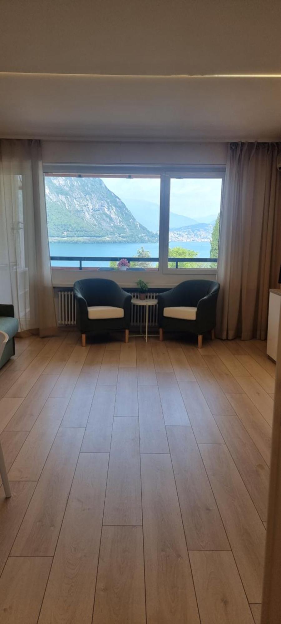 Bianca Apartment Bissone Bagian luar foto