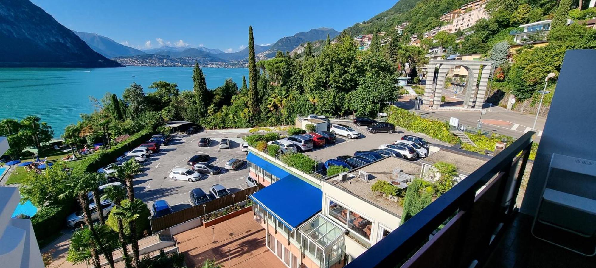 Bianca Apartment Bissone Bagian luar foto